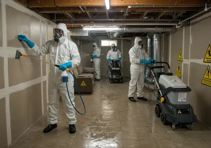 Basement Moisture Removal and Structural Drying process in Fulton County, NY